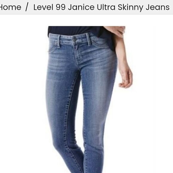 Anthropologie Level 99 Blue Cheetah Janice Ultra Skinny Fit Stretch - Picture 14 of 15